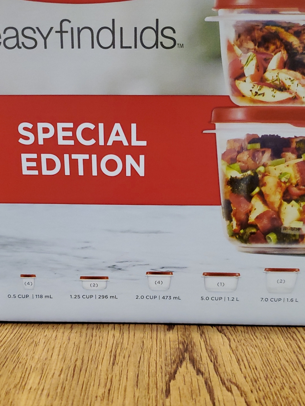 Rubbermaid Easy Find Lids Food Storage System with Red Lids - 26 Piece - Picture 2 of 8